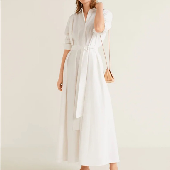 Mango Dresses & Skirts - Mango bow shirt dress